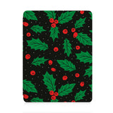 front view of personalized iPad case with pencil holder and Fruits design