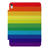 the VistaCase Personalized iPad Slim Fit Case with Rainbow design,  Crafted with a durable fabric exterior and a soft interior lining.