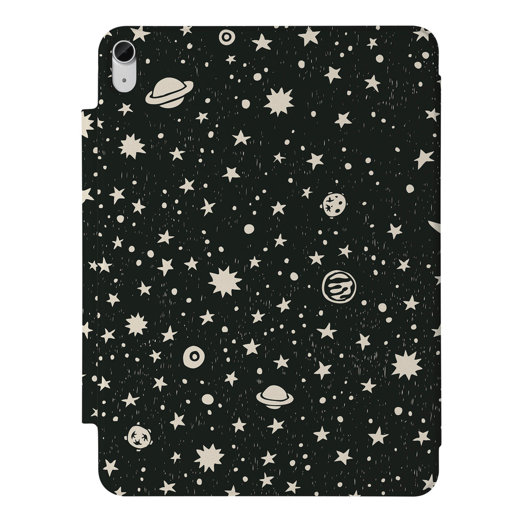 the VistaCase Personalized iPad Slim Fit Case with Space design,  Crafted with a durable fabric exterior and a soft interior lining.