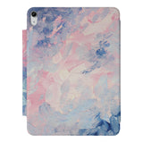 the VistaCase Personalized iPad Slim Fit Case with Oil Painting Abstract design,  Crafted with a durable fabric exterior and a soft interior lining.