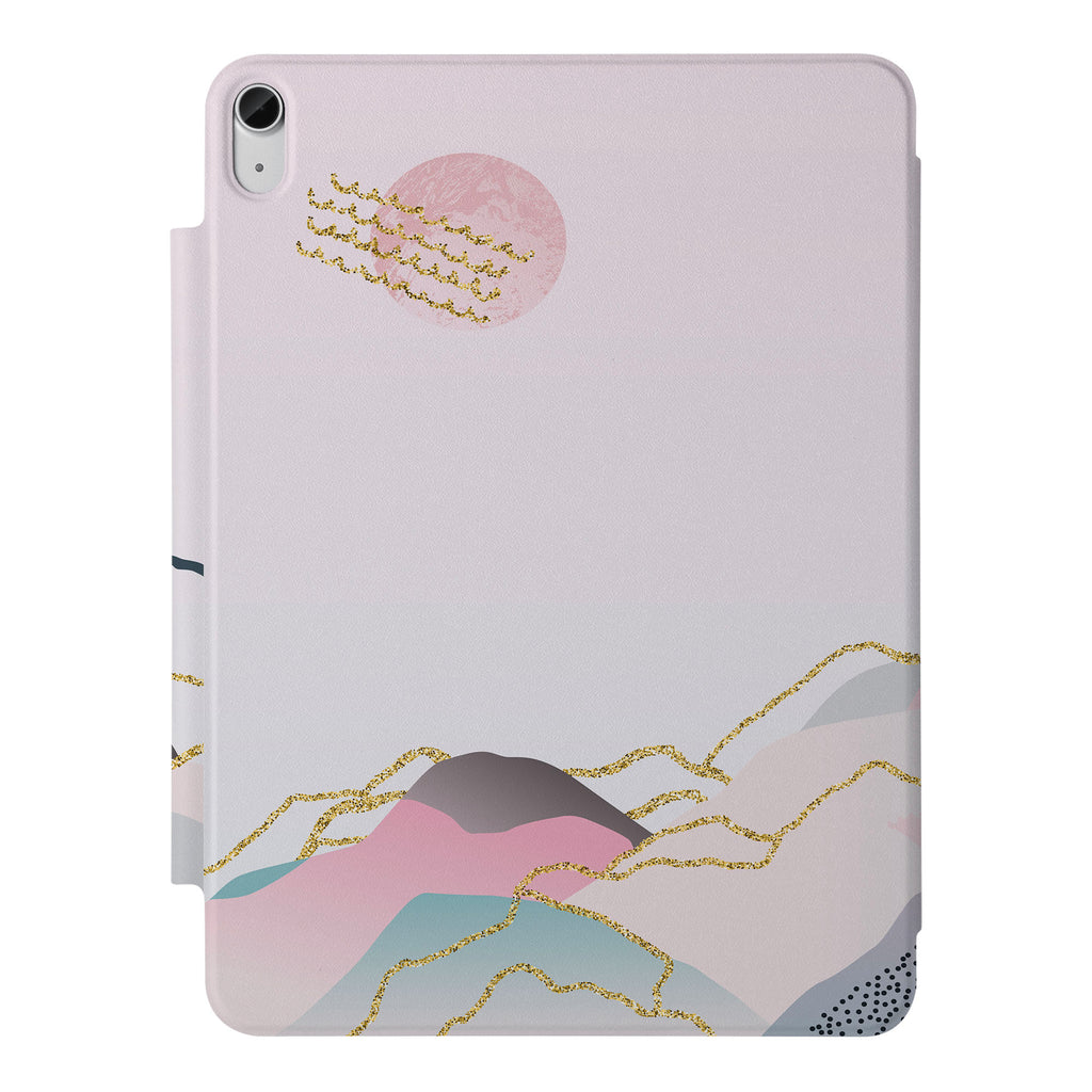 the VistaCase Personalized iPad Slim Fit Case with Marble Art design,  Crafted with a durable fabric exterior and a soft interior lining.