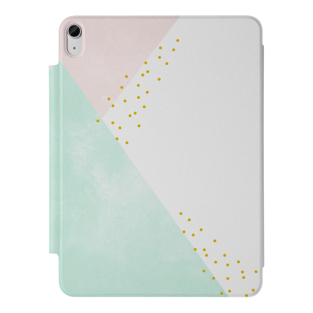 the VistaCase Personalized iPad Slim Fit Case with Simple Scandi Luxe design,  Crafted with a durable fabric exterior and a soft interior lining.