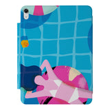 the VistaCase Personalized iPad Slim Fit Case with Beach design,  Crafted with a durable fabric exterior and a soft interior lining.