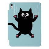 the VistaCase Personalized iPad Slim Fit Case with Cat Kitty design,  Crafted with a durable fabric exterior and a soft interior lining.