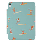 the VistaCase Personalized iPad Slim Fit Case with Summer design,  Crafted with a durable fabric exterior and a soft interior lining.