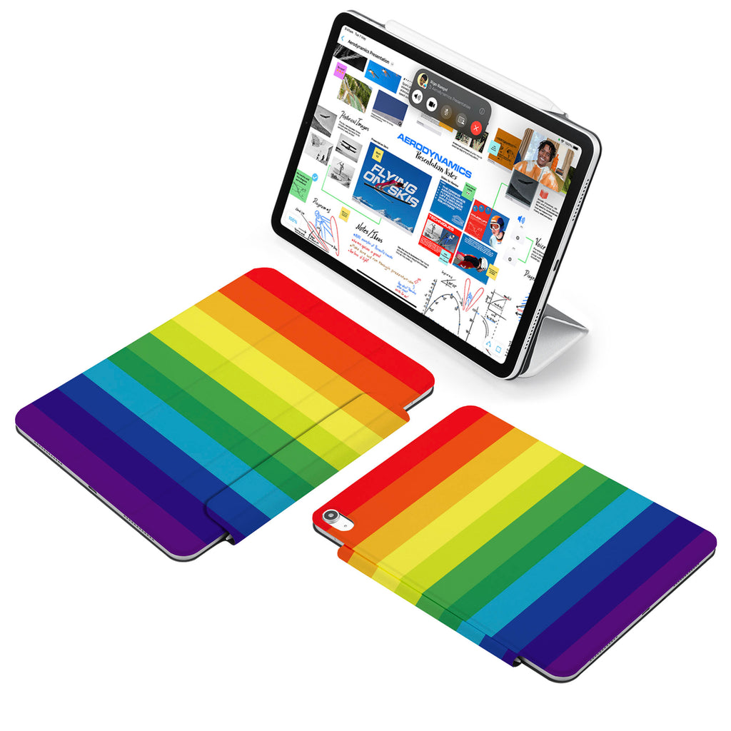 the VistaCase Personalized iPad Slim Fit Case with Rainbow design,  Made to order, you can personalize it further by adding a monogram or your signature to the design, making it the perfect personalized gift.
