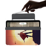the VistaCase Personalized iPad Slim Fit Case with Father Day design,  The case includes built-in storage and a cutout for easy magnetic attachment of your Pencil, ensuring it's always within reach.