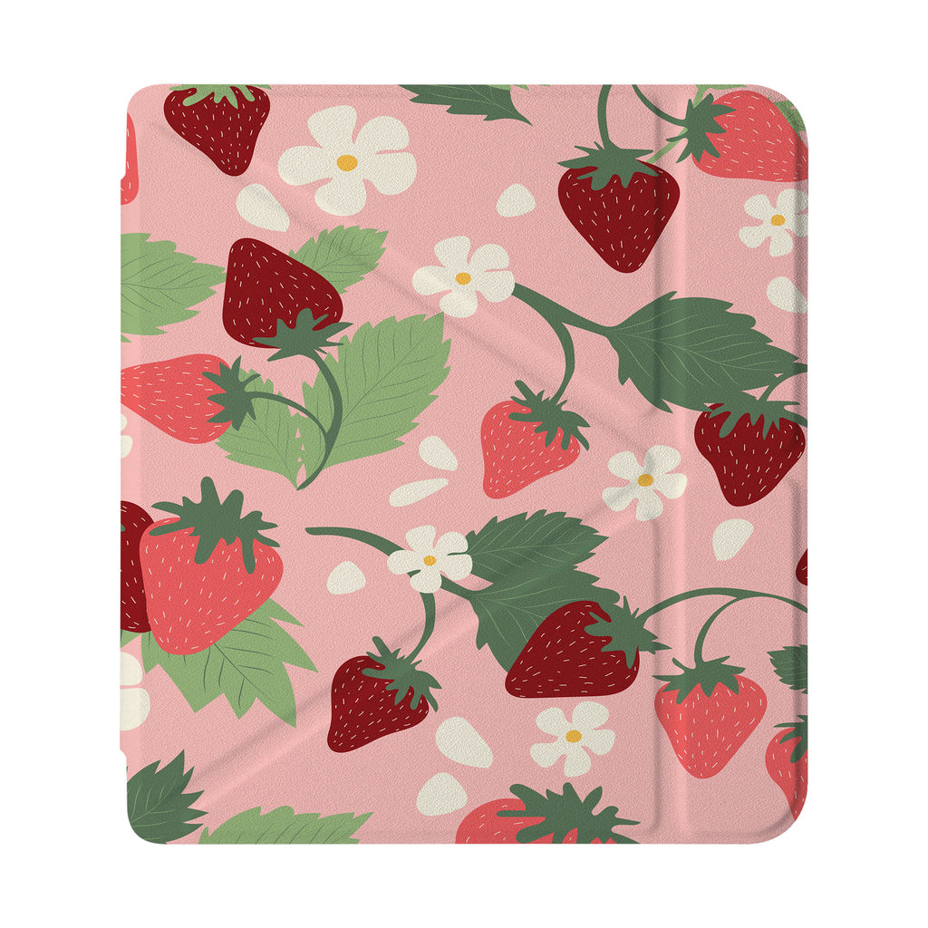 front view of personalized Kobo case with Tropical Fruits design