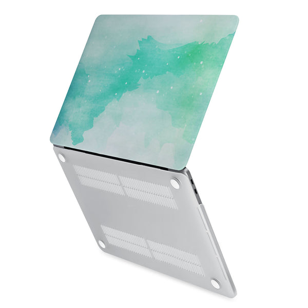 Buy Monogrammed Personalized Macbook Case - Abstract Watercolor Splash ...