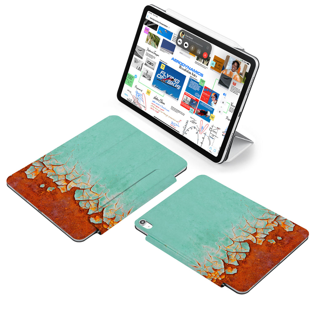 the VistaCase Personalized iPad Slim Fit Case with Rusted Metal design,  Made to order, you can personalize it further by adding a monogram or your signature to the design, making it the perfect personalized gift.