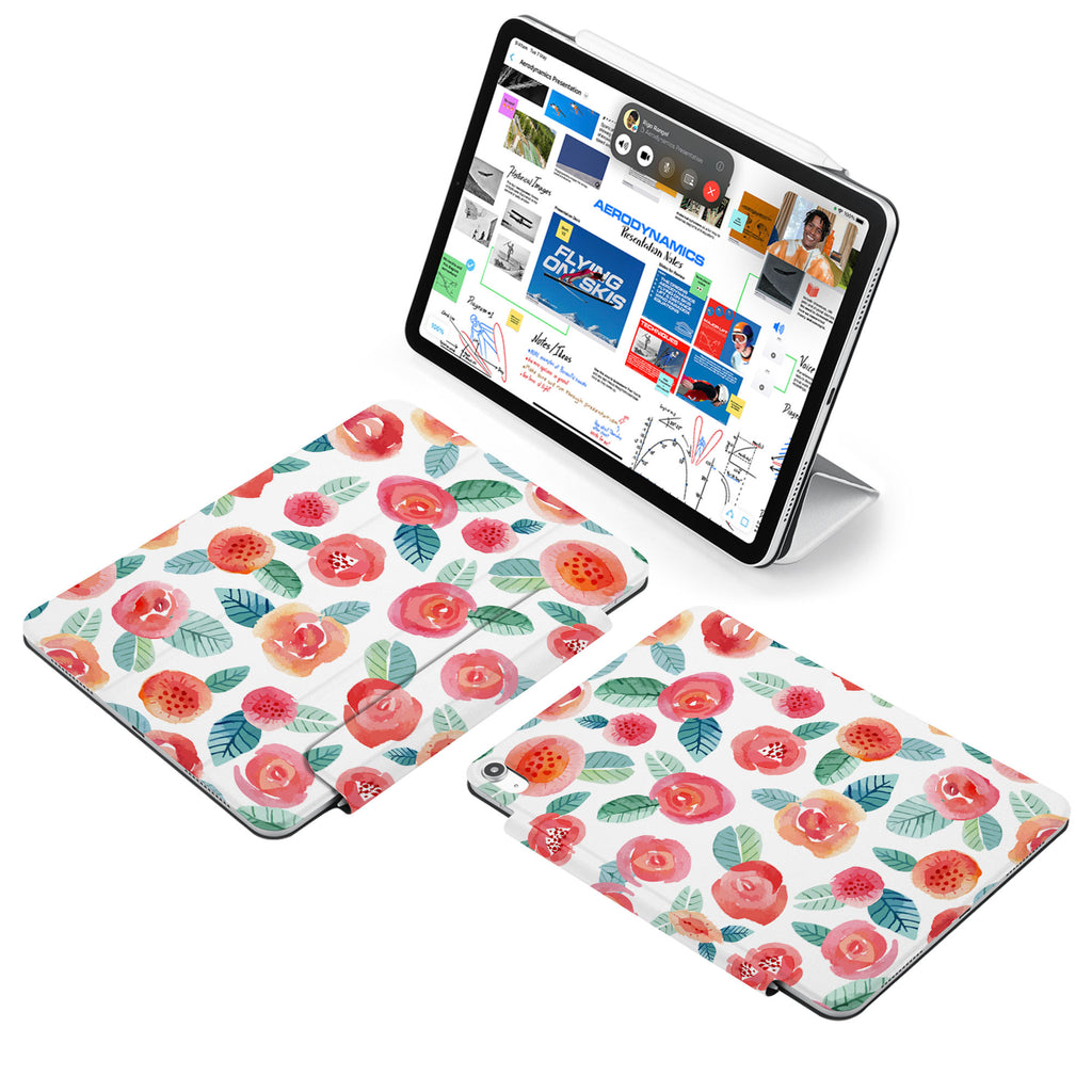 the VistaCase Personalized iPad Slim Fit Case with Rose design,  Made to order, you can personalize it further by adding a monogram or your signature to the design, making it the perfect personalized gift.