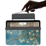 the VistaCase Personalized iPad Slim Fit Case with Oil Painting design,  The case includes built-in storage and a cutout for easy magnetic attachment of your Pencil, ensuring it's always within reach.