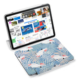 the VistaCase Personalized iPad Slim Fit Case with Bird design,  Designed with convenience in mind, the case automatically wakes your iPad when opened and puts it to sleep when closed.