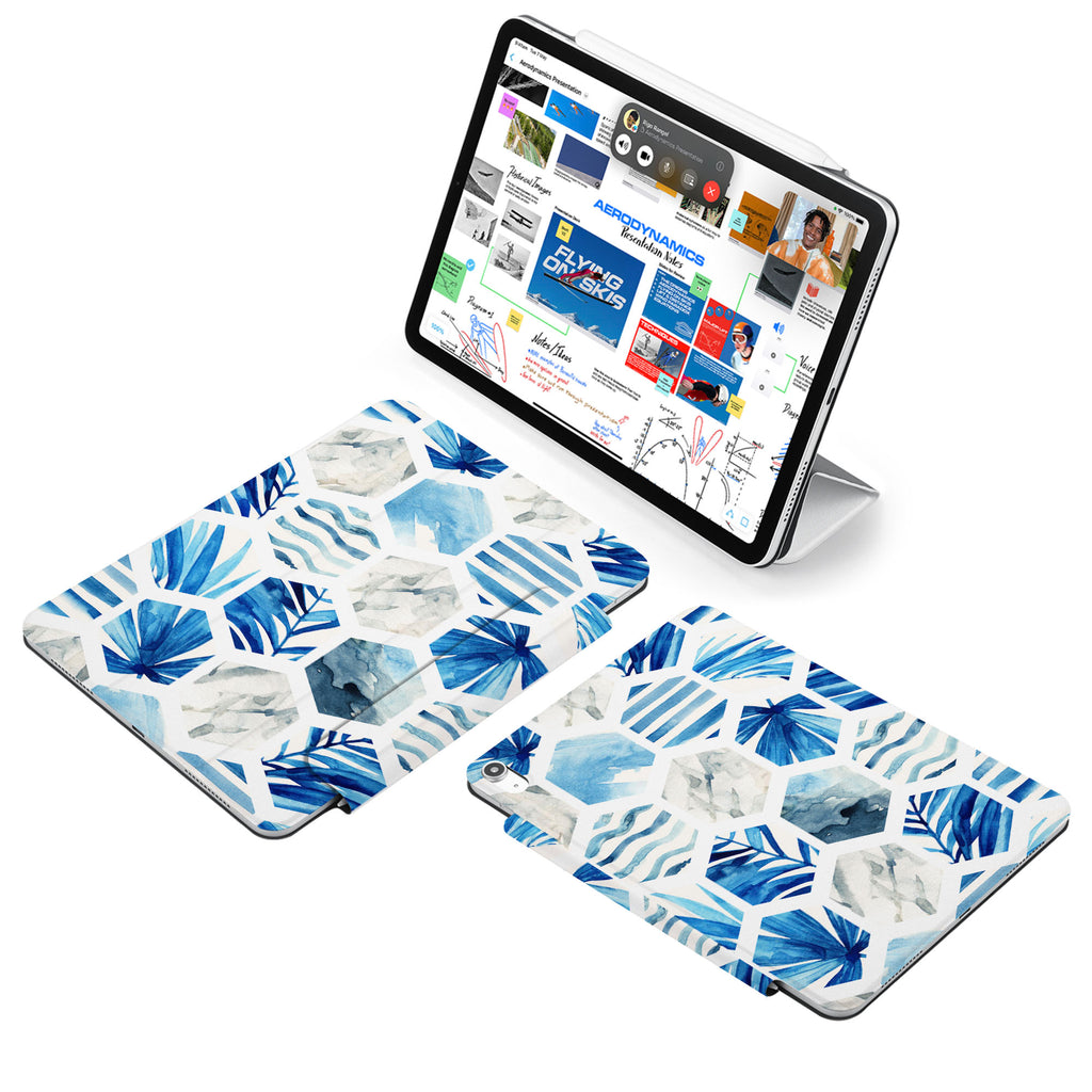 the VistaCase Personalized iPad Slim Fit Case with Geometric Flower design,  Made to order, you can personalize it further by adding a monogram or your signature to the design, making it the perfect personalized gift.