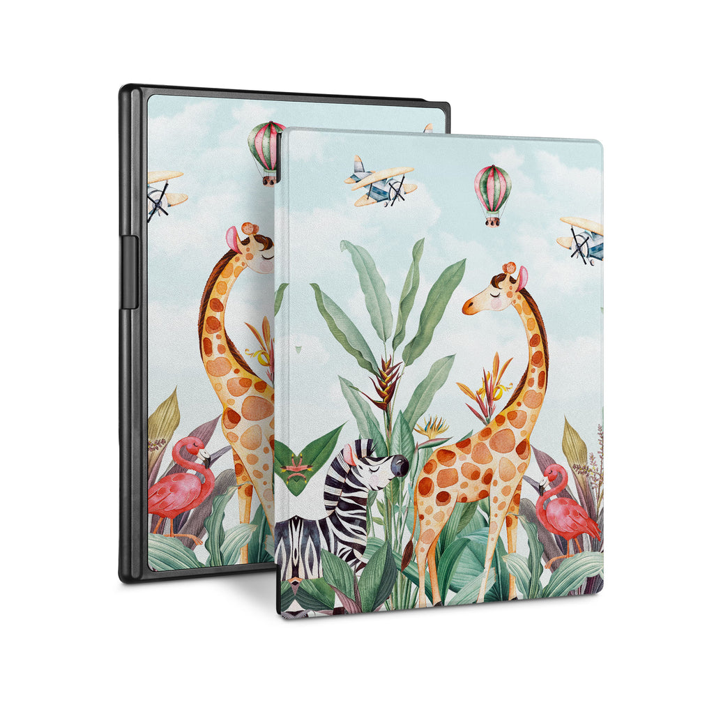 Vista Case reMarkable Folio case with Rainforest Animals Design perfect fit for easy and comfortable use. Durable & solid frame protecting the reMarkable 2 from drop and bump.