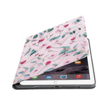 Auto wake and sleep function of the personalized iPad folio case with Flat Flower 2 design