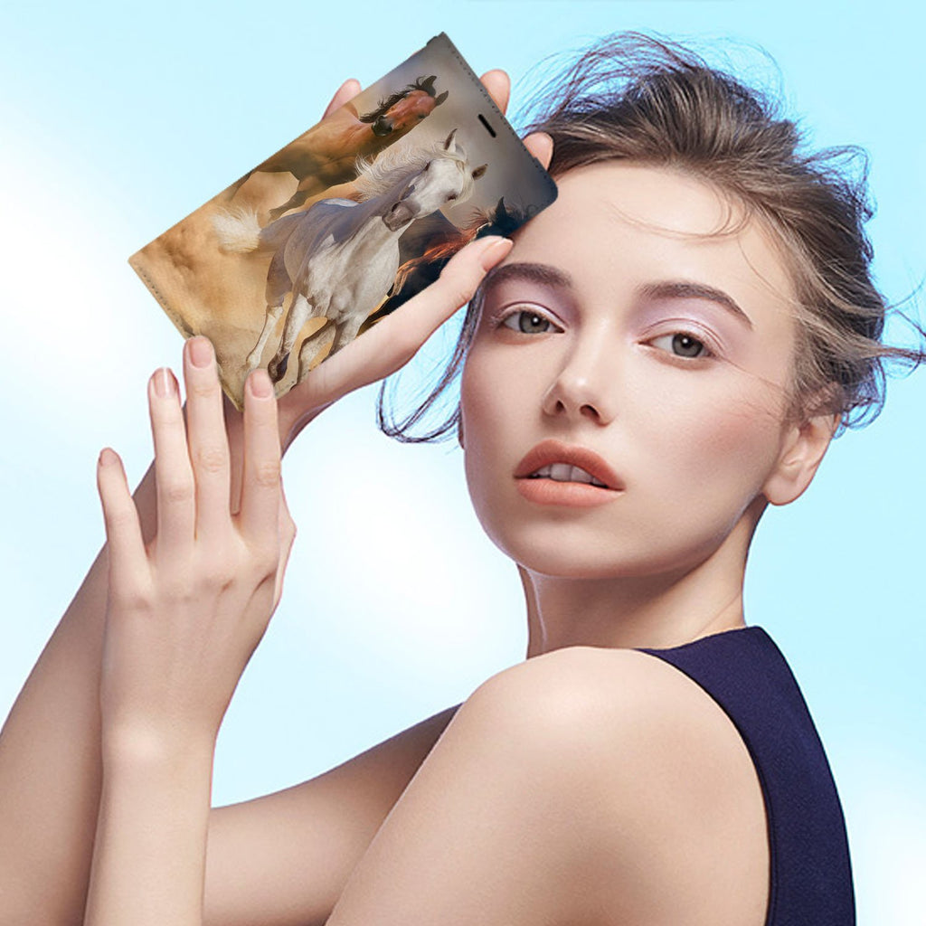 Personalized Huawei Wallet Case with Horse desig marries a wallet with an Samsung case, combining two of your must-have items into one brilliant design Wallet Case.