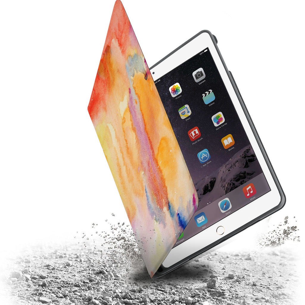 Drop protection from the personalized iPad folio case with Splash design
