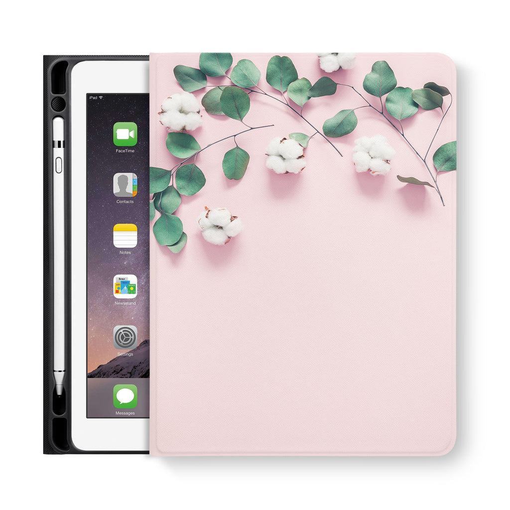 frontview of personalized iPad folio case with 4 design