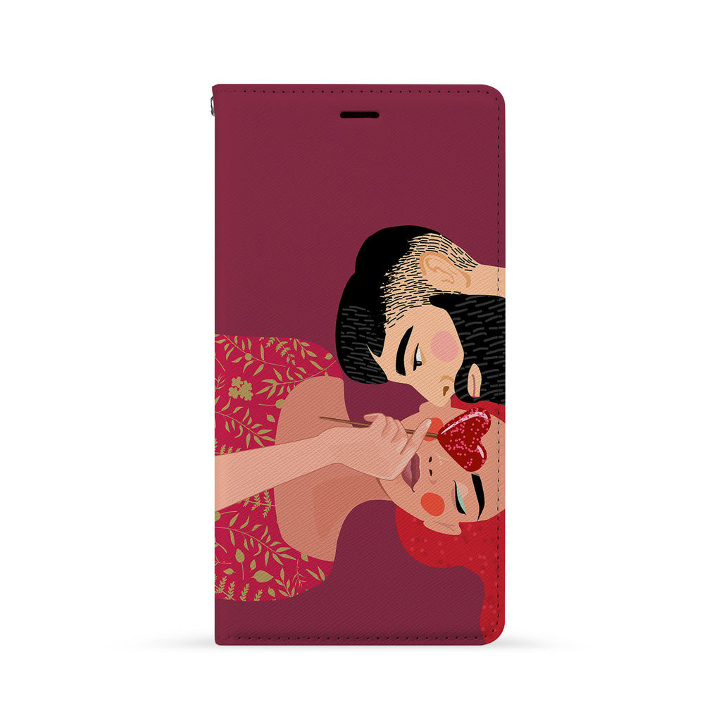 Front Side of Personalized iPhone Wallet Case with 4 design