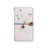 the front top view of midori style traveler's notebook with 4 design