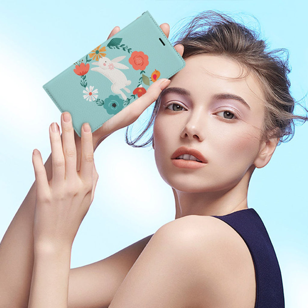 Personalized Huawei Wallet Case with Easter Bunny desig marries a wallet with an Samsung case, combining two of your must-have items into one brilliant design Wallet Case.