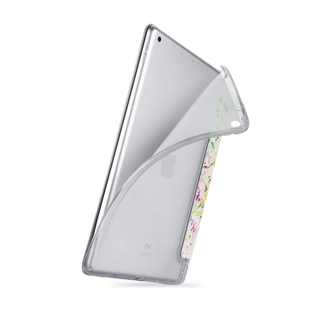 iPad SeeThru Casd with Watercolor Flower Design