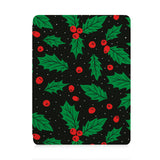 front view of personalized iPad case with pencil holder and Fruits design