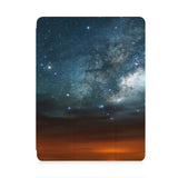 front view of personalized iPad case with pencil holder and Starry Night design