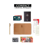 Travel Wallet - Green Leaves
