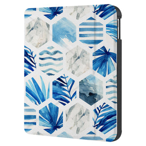 swap front and back view of personalized KOBO case and Geometric Flower design