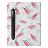 The Personalized VistaCase reMarkable Pen Holder Case with Fruit Red design features a built-in Marker pen holder,