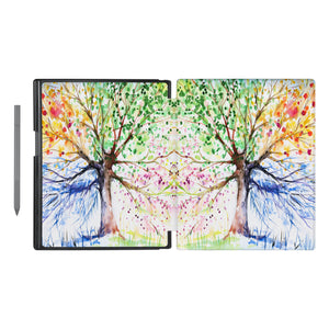 Vista Case reMarkable Folio case with Watercolor Flower Design has an integrated holder for pen marker  so you never have to leave your extra tech behind. - swap