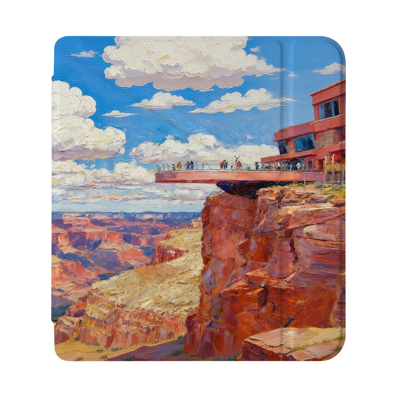 front view of personalized Kobo case with US Famous Attractions design