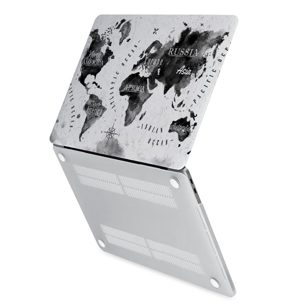 Buy Monogrammed Personalized Macbook Case - World Map – Vista Case