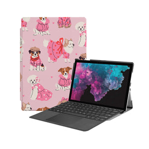 the Hero Image of Personalized Microsoft Surface Pro and Go Case with Lovely Dog design