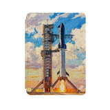 the front side of Personalized Microsoft Surface Pro and Go Case with Elon Musk SpaceX design