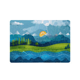 Add your name, company name, signature to this Front Personalized microsoft surface laptop Case Colorful Mountain design