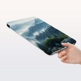 a hand is holding the Personalized Samsung Galaxy Tab Case with Nature Beauty design