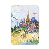 front view of personalized kindle paperwhite case with Fairy Tale design