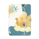 front view of personalized kindle paperwhite case with Artistic Flower design