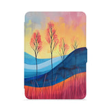 front view of personalized kindle paperwhite case with Abstract Painting design