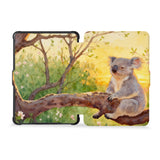 the whole front and back view of personalized kindle case paperwhite case with Australia Wild Animal design