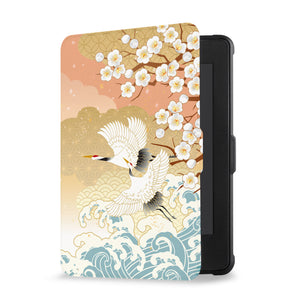 kindle foilo case with Japanese Pattern design, Opens and closes just like a book to wake your Kindle or put it to sleep - swap