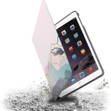 Drop protection from the personalized iPad folio case with Marble Art design 