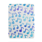 front and back view of personalized iPad case with pencil holder and 04 design