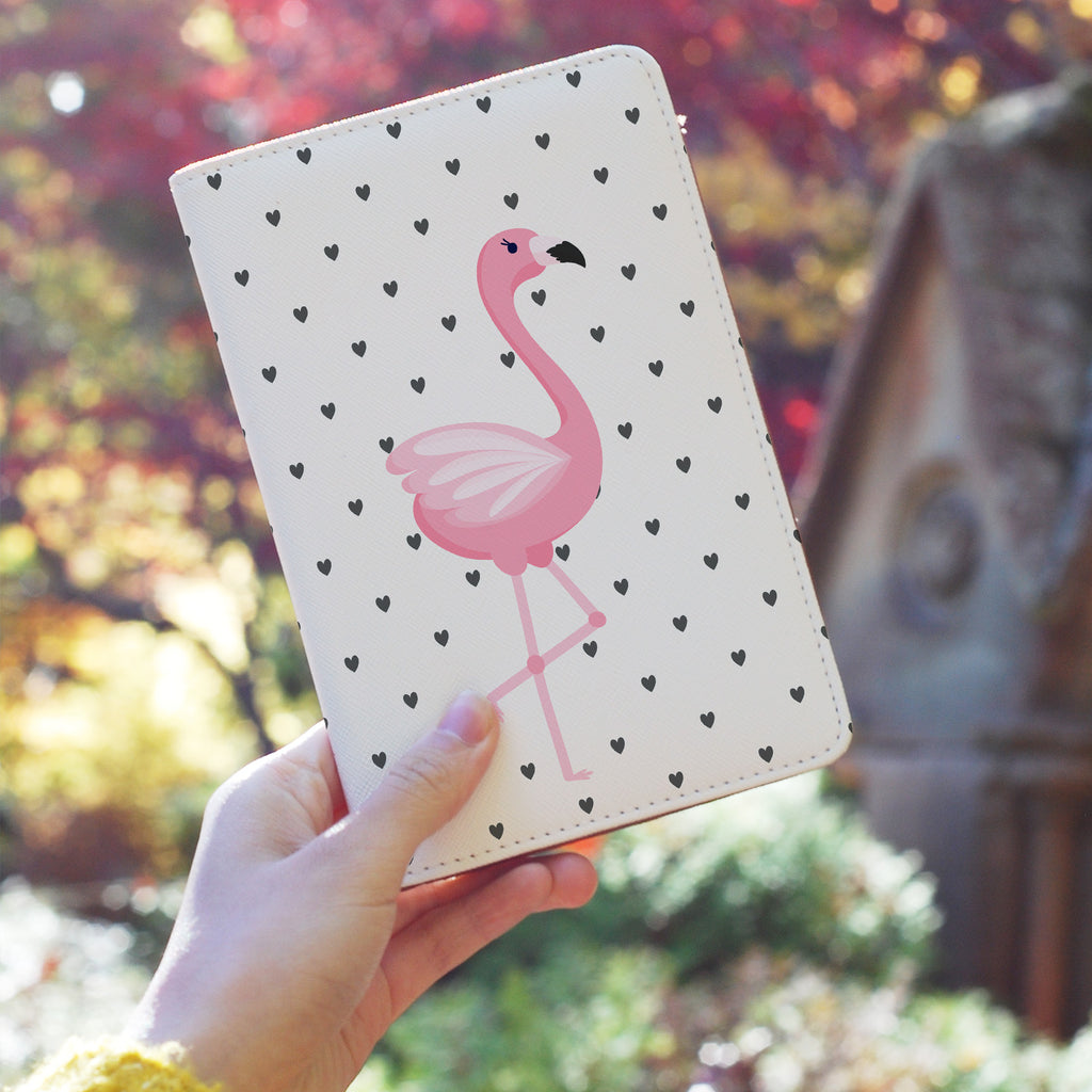 Travel Wallet - Flamingo Polka Dot