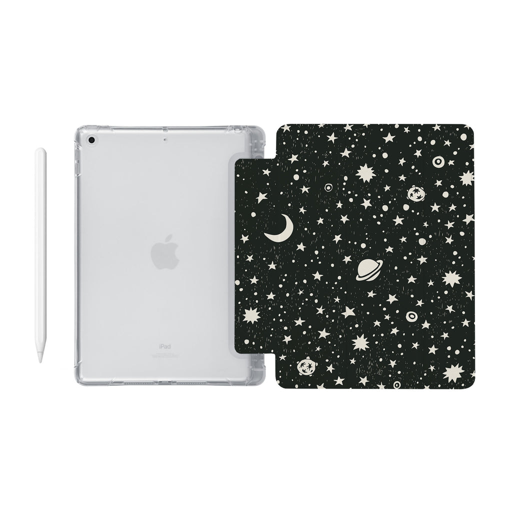 iPad SeeThru Casd with Space Design Fully compatible with the Apple Pencil