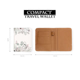 compact size of personalized RFID blocking passport travel wallet with Blooming Spring design