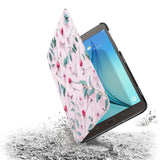 the drop protection feature of Personalized Samsung Galaxy Tab Case with Flat Flower 2 design
